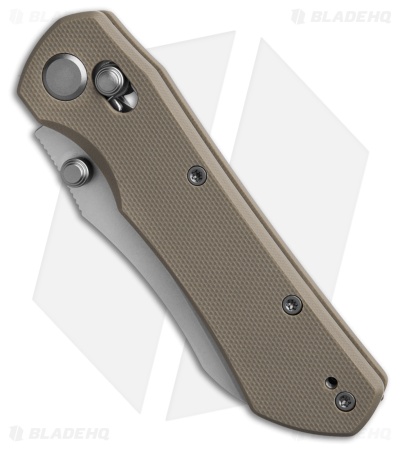 GEO Knife Komodo Crossbar Lock Knife Khaki G-10 (3.1" SW M390)