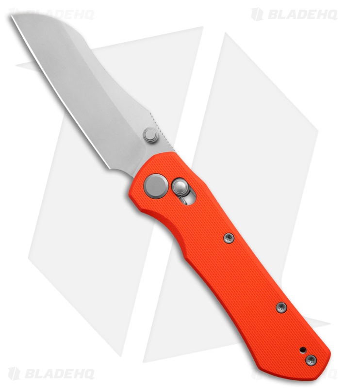 GEO Knife Komodo Crossbar Lock Knife Orange G-10 (3.1" SW M390)