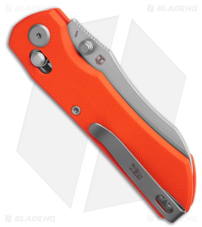 GEO Knife Komodo Crossbar Lock Knife Orange G-10 (3.1" SW M390)