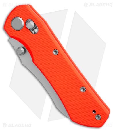 GEO Knife Komodo Crossbar Lock Knife Orange G-10 (3.1" SW M390)
