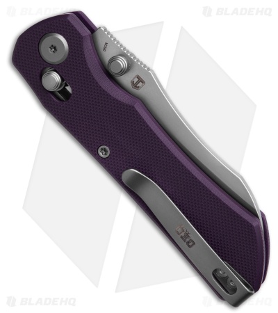 GEO Knife Komodo Crossbar Lock Knife Purple G-10 (3.1" SW M390)