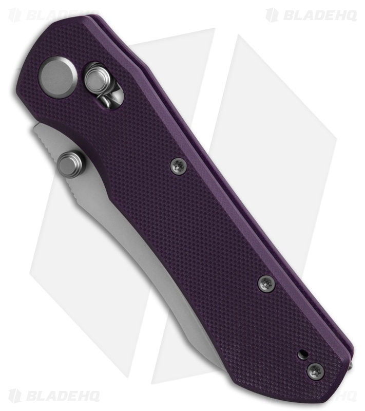 GEO Knife Komodo Crossbar Lock Knife Purple G-10 (3.1" SW M390)