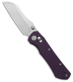 GEO Knife Komodo Crossbar Lock Knife Purple G-10 (3.1" SW M390)
