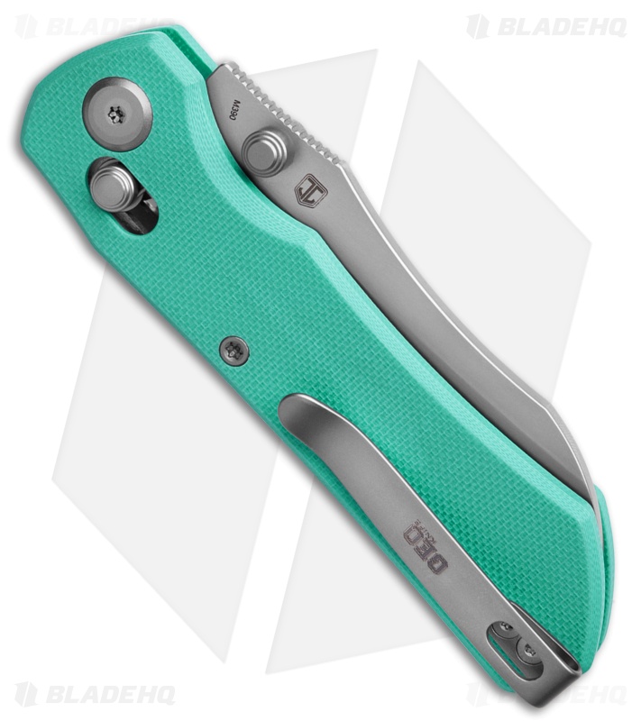 GEO Knife Komodo Crossbar Lock Knife Tiffany Blue G-10 (3.1" SW M390)
