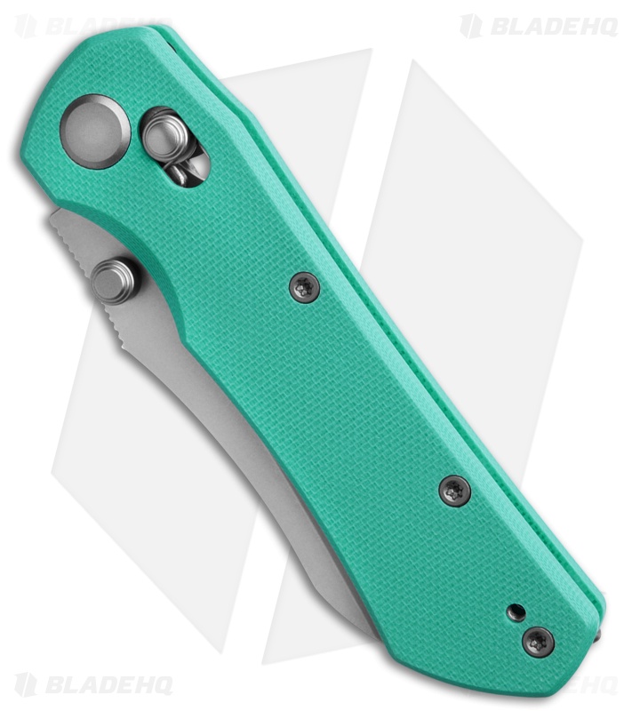 GEO Knife Komodo Crossbar Lock Knife Tiffany Blue G-10 (3.1" SW M390)