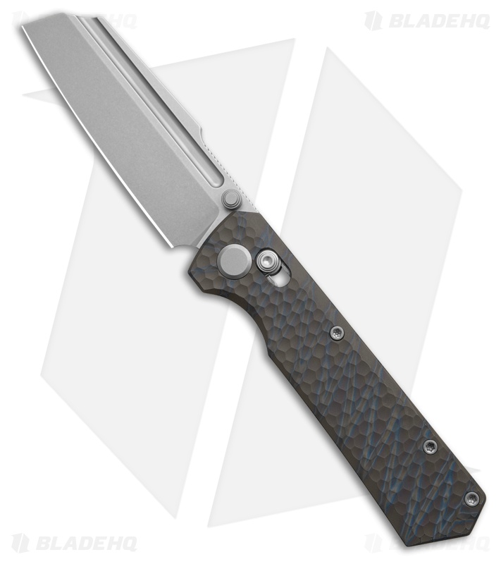GEO Knife Noxiz | Tiger Stripe Flamed Titanium | Stonewash