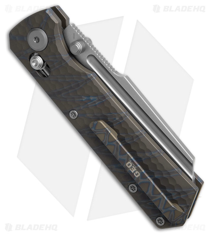 GEO Knife Noxiz | Tiger Stripe Flamed Titanium | Stonewash