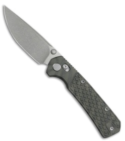 GEO Knife Blaze Crossbar Lock Knife Tiger Stripe Flamed Titanium (3.3" SW)