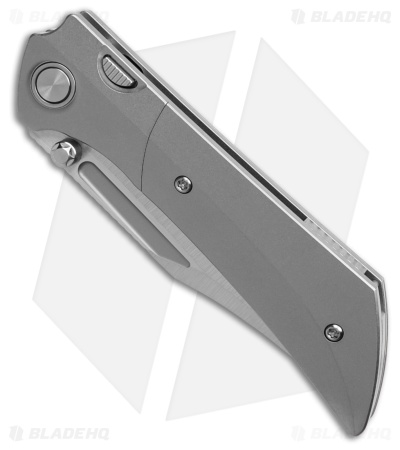 Gecko Customz Dune A4 Frame Lock Knife Stonewash Titanium (3.5" Satin)