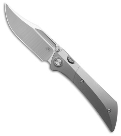 Gecko Customz Dune A4 Frame Lock Knife Stonewash Titanium (3.5" Satin)