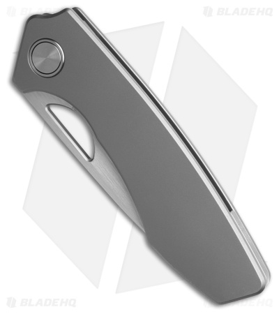 Gecko Customz Sikorae V2 PJ Smooth Titanium Frame Lock Knife (3.04" Satin)