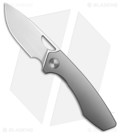 Gecko Customz Sikorae V2 PJ Smooth Titanium Frame Lock Knife (3.04" Satin)