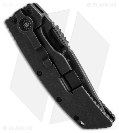 Hoffner Knives WarMaster Frame Lock Knife Black SW Steel (3.5" Black SW D2)