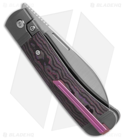 Jack Wolf Diamondback Jack Frame Lock Knife FatCarbon Purple Haze (3.4" Satin)