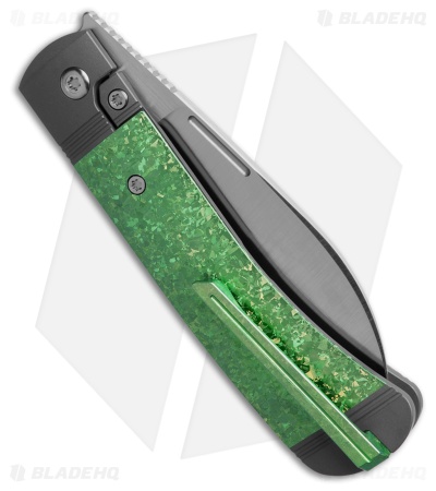 Jack Wolf Diamondback Jack Knife Green Crystalized Ti Satin