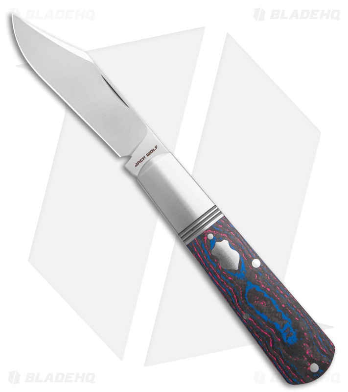 Jack Wolf Knives Gateway Barlow Knife Miami CamoCarbon