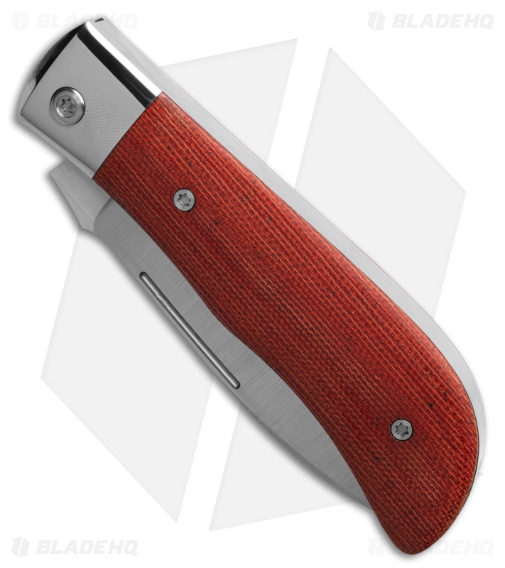 Jack Wolf Knives Timber Jack Slip Joint Knife Fire Canvas Micarta (3.6" Satin)