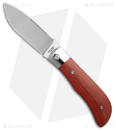 Jack Wolf Knives Timber Jack Slip Joint Knife Fire Canvas Micarta (3.6" Satin)