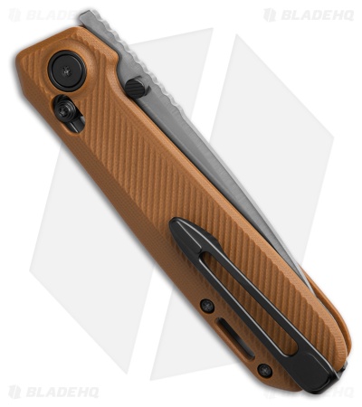 KARBON Terminal Crossbar Lock Brown G10 (3.375" Stonewash) KARB124