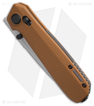 KARBON Terminal Crossbar Lock Brown G10 (3.375" Stonewash) KARB124