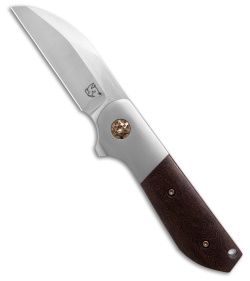 KM Designs Corvus Frame Lock Knife Copper Carbon Fiber (2.75&quot; Satin) | 214410
