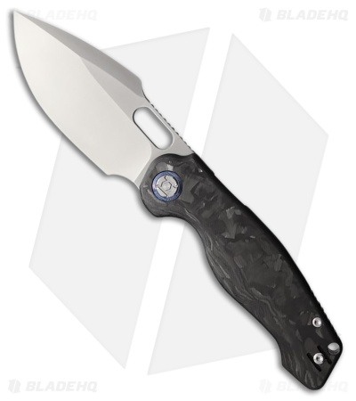 Kunwu Knives Gringo Verta Lock Knife Carbon Fiber (3.6" Satin)