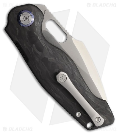 Kunwu Knives Gringo Verta Lock Knife Carbon Fiber (3.6" Satin)