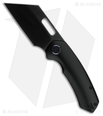 Kunwu Knives Primo Frame Lock Knife Black PVD Titanium (3.4" Satin DLC)