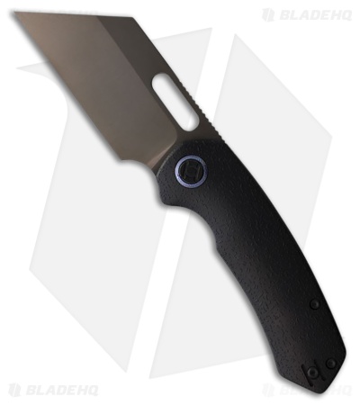 Kunwu Primo Frame Lock Knife DLC Raindrop Titanium (3.4" DLC)