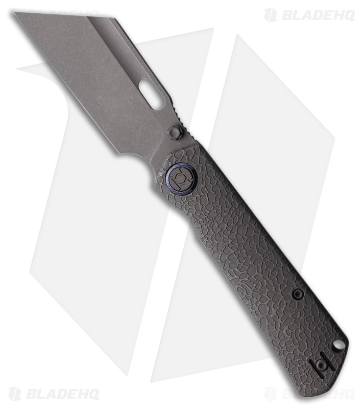 Kunwu Knives Cochise Frame Lock Knife SW Honeydew Texture Titanium (3.5" SW)