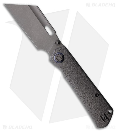 Kunwu Knives Cochise Frame Lock Knife SW Honeydew Texture Titanium (3.5" SW)