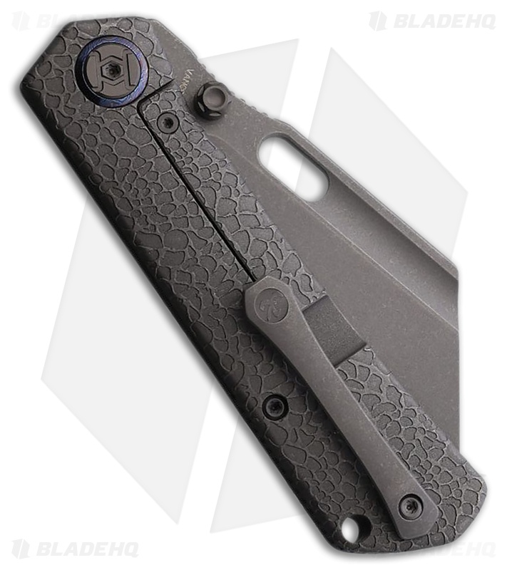 Kunwu Knives Cochise Frame Lock Knife SW Honeydew Texture Titanium (3.5" SW)