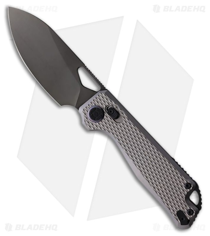 Kunwu Knives Pulsar XL Knife Gray Diamond Textured Ti DLC Kunwu Knives Pulsar XL Knife Gray Diamond Textured Ti DLC