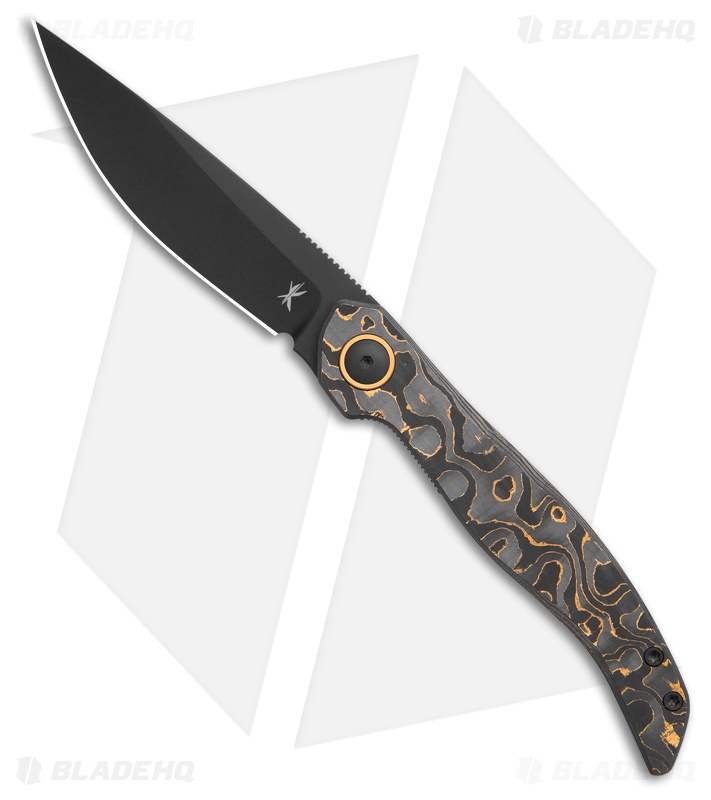 Keanison Knives Fido Liner Lock Knife Carbon Fiber (3" Black)