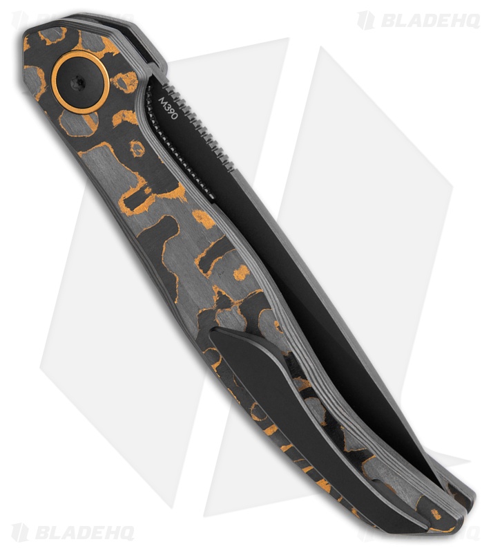 Keanison Knives Fido Liner Lock Knife Carbon Fiber (3" Black)