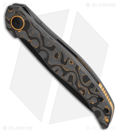 Keanison Knives Fido Liner Lock Knife Carbon Fiber (3" Black)
