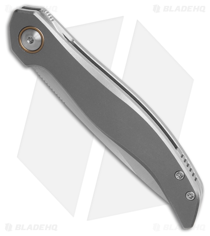 Keanison Knives Fido Liner Lock Knife Titanium (3" Satin)