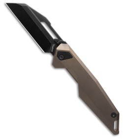 Ketuo Akimbo Framelock Bronze 6AL-4V Titanium (3.25" Dark Stonewash)