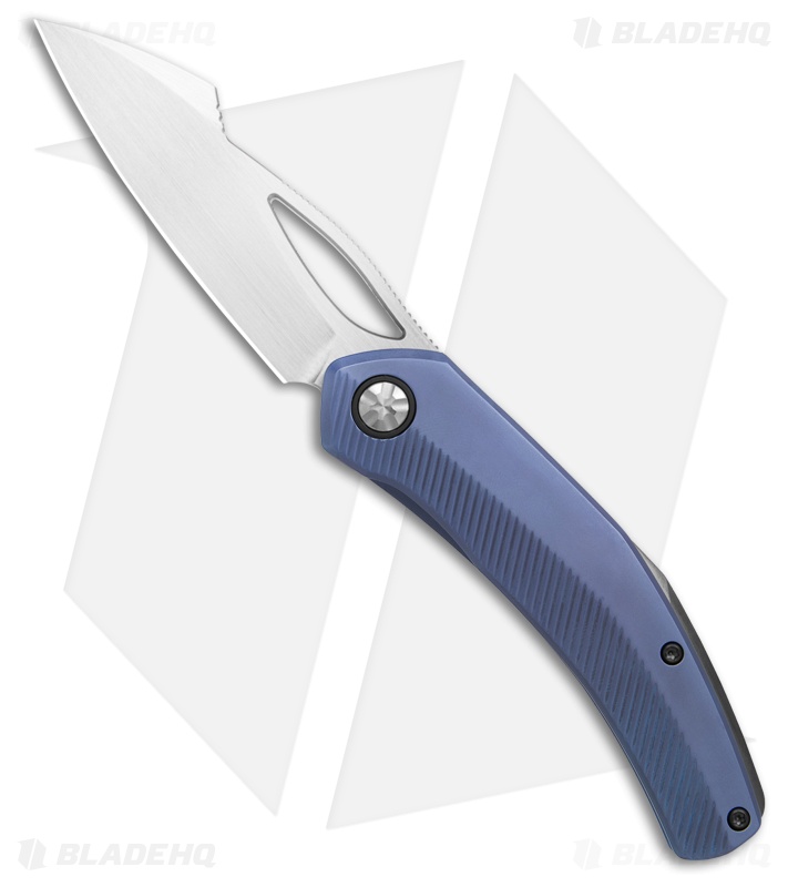 Ketuo Slashley P Blue Titanium Frame Lock (3.25" Satin)