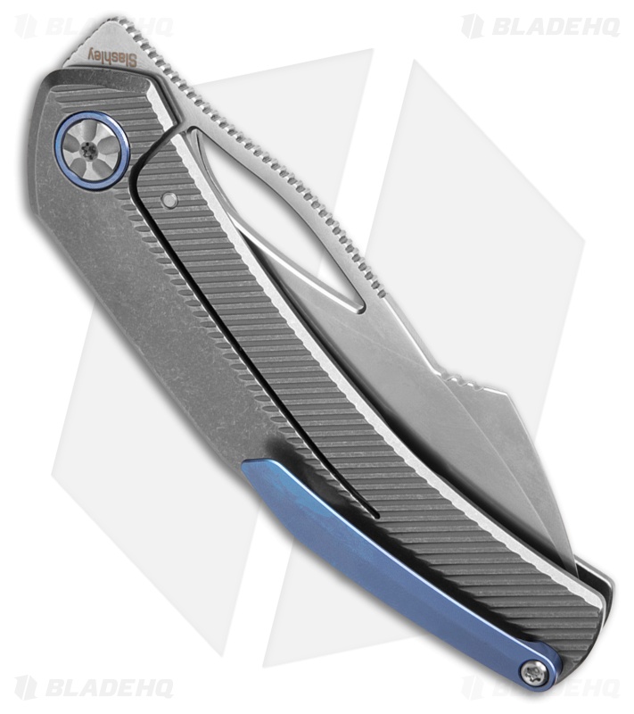 Ketuo Slashley P Gray Titanium Frame Lock (3.25" Satin)