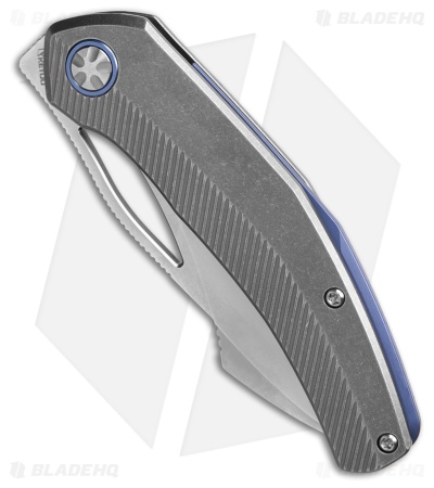 Ketuo Slashley P Gray Titanium Frame Lock (3.25" Satin)