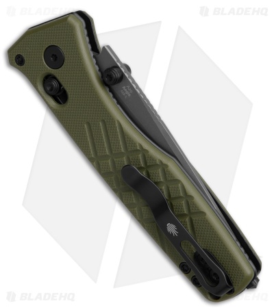Kizer Cutlery Aegis T Crossbar Lock OD Green G-10 (3.25" Gray SW) AEB-L