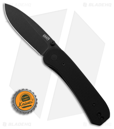 KNAFS Lander EDC Liner Lock Knife Fast Swap Scales Black G-10 (2.75" Black)