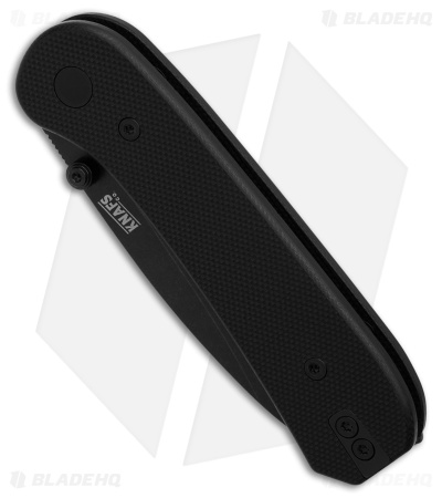 KNAFS Lander EDC Liner Lock Knife Fast Swap Scales Black G-10 (2.75" Black)