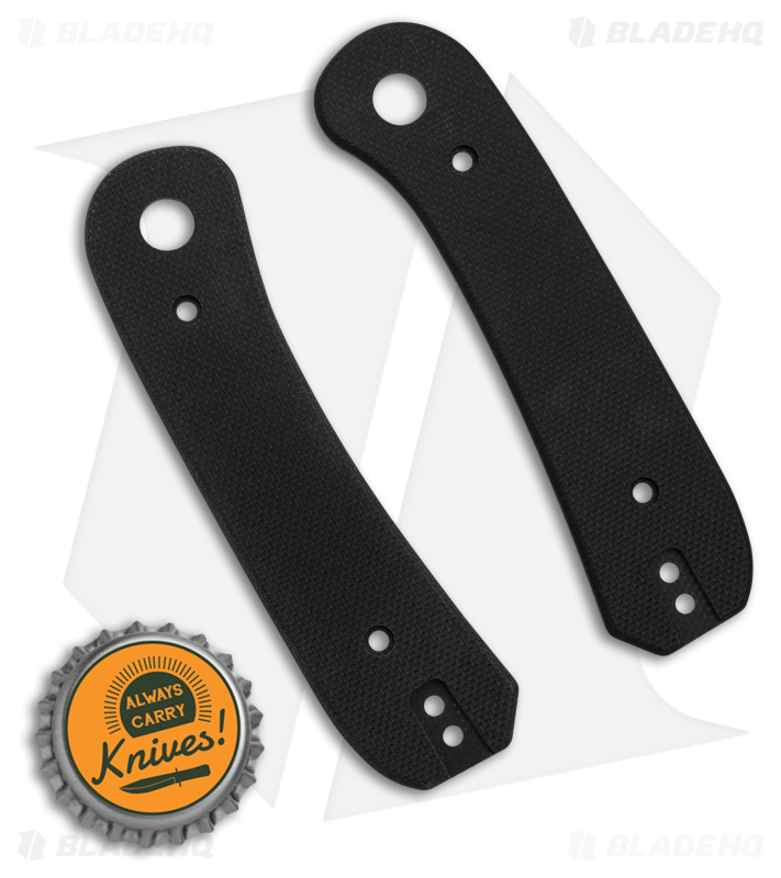 KNAFS Lander Knife Scales Black G-10