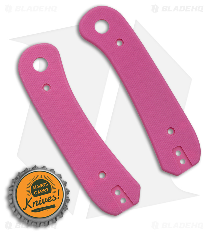 KNAFS Lander Knife Scales Pink G-10
