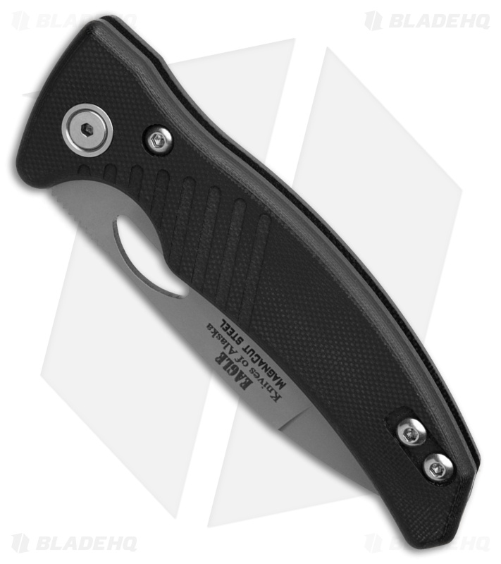 Knives of Alaska Eagle Liner Lock MagnaCut Knife Black G-10 (2.9" Bead Blast)