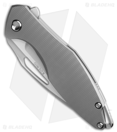 Koenig Arius Frame Lock Knife Plexa Pattern Titanium Raw Hardware (3.5" BB)