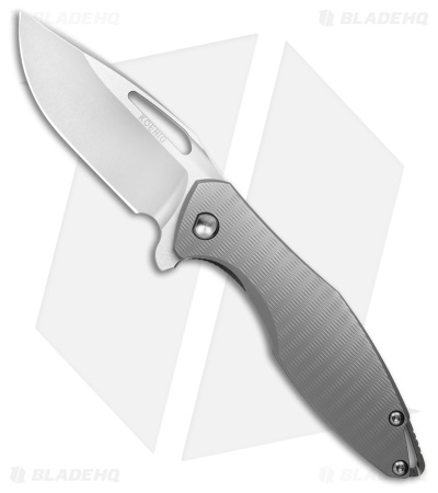 Koenig Arius Frame Lock Knife Plexa Pattern Titanium Raw Hardware (3.5" BB)