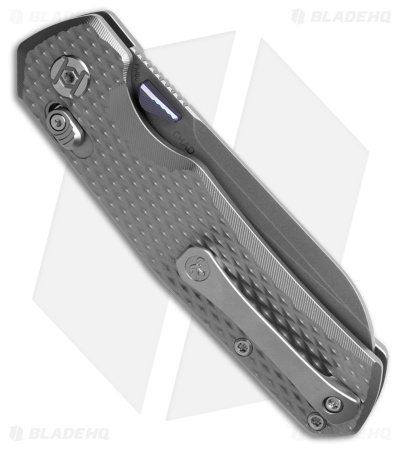 Kunwu Knives Chad XT Lock Knife Diamond Titanium (3.8" Stonewash)
